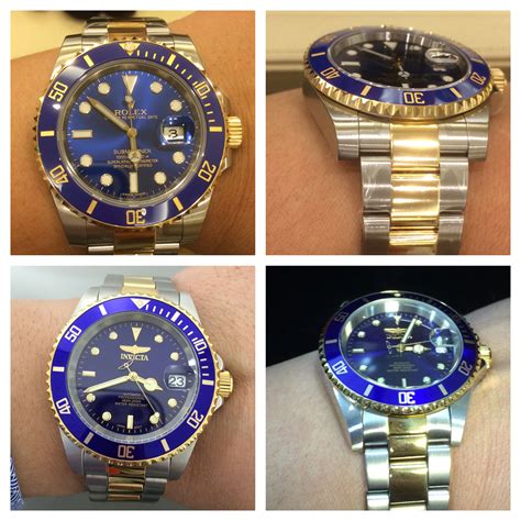 blue invicta rolex|Invicta watch review.